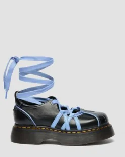 Bailarinas Buzz de piel Gloss in Negro