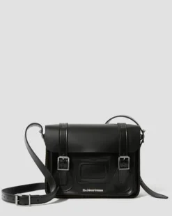 Bolso bandolera de piel Kiev y Smooth de 30 cm in Negro