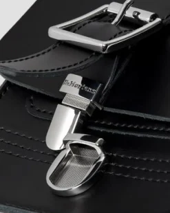 Bolso bandolera vertical de piel Kiev y Smooth in Negro