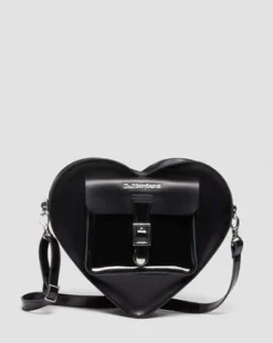 Bolso Corazón de piel in Negro