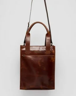 BOLSO DE PIEL in Ambrato