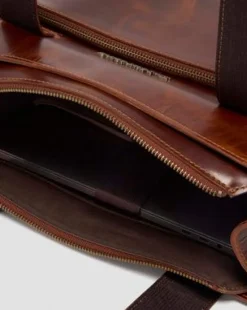 BOLSO DE PIEL in Ambrato