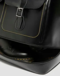 Bolso Weekender de piel Smooth in Negro