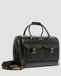 Bolso Weekender de piel Smooth in Negro
