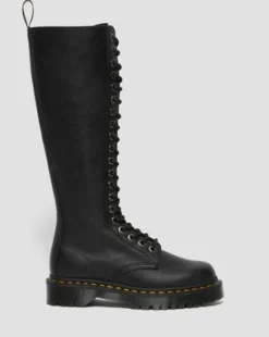 Botas altas 1B60 Bex de piel Pisa in Negro