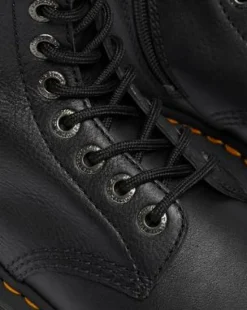 Botas altas 1B60 Bex de piel Pisa in Negro