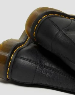 Botas altas 1B99 de piel Virginia in Negro