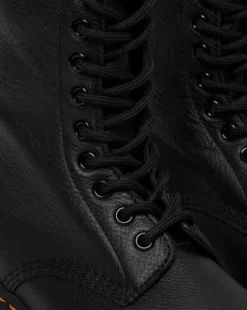 Botas altas 1490 de piel Virginia in Negro