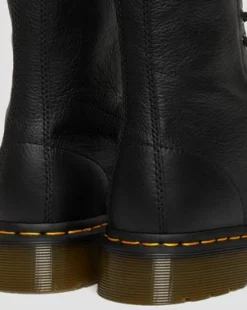 Botas altas 1490 de piel Virginia in Negro