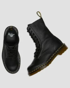 Botas altas 1490 de piel Virginia in Negro