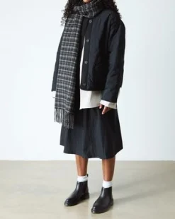 Botas Bianca II de piel repujada con efecto cocodrilo in Negro