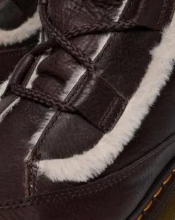 Botas Buzz de piel Grizzly con forro sintético in Marrón Oscuro