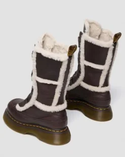 Botas Buzz de piel Grizzly con forro sintético in Marrón Oscuro