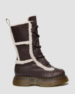 Botas Buzz de piel Grizzly con forro sintético in Marrón Oscuro