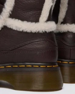 Botas Buzz de piel Grizzly con forro sintético in Marrón Oscuro