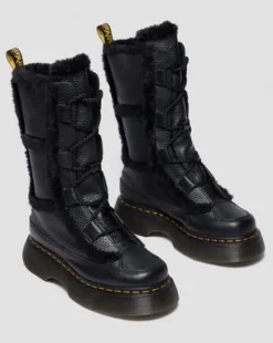 Botas Buzz de piel Milled Nappa con forro sintético in Negro