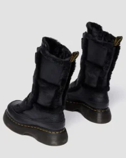 Botas Buzz de piel Milled Nappa con forro sintético in Negro