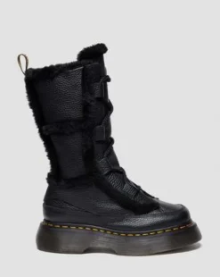 Botas Buzz de piel Milled Nappa con forro sintético in Negro