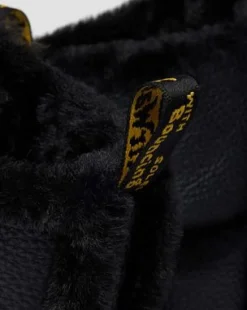 Botas Buzz de piel Milled Nappa con forro sintético in Negro