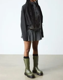 BOTAS BUZZ HI DE PIEL ECLIPSE in Verde Oliva Verde