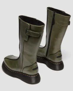 BOTAS BUZZ HI DE PIEL ECLIPSE in Verde Oliva Verde
