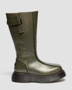 BOTAS BUZZ HI DE PIEL ECLIPSE in Verde Oliva Verde