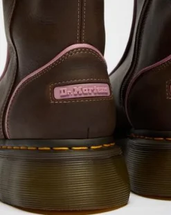 Botas Buzz Hi de piel Wyoming in Marrón Oscuro