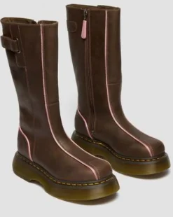 Botas Buzz Hi de piel Wyoming in Marrón Oscuro