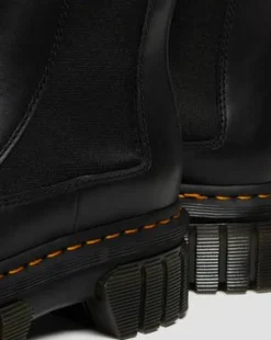 Botas Chelsea con plataforma Audrick de piel Nappa Lux in Negro
