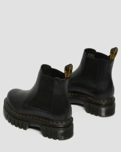 Botas Chelsea con plataforma Audrick de piel Nappa Lux in Negro
