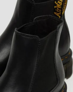 Botas Chelsea con plataforma Audrick de piel Nappa Lux in Negro