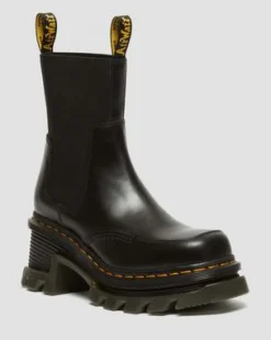 Botas Chelsea Corran de piel Atlas con tacón in Negro