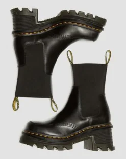 Botas Chelsea Corran de piel Atlas con tacón in Negro