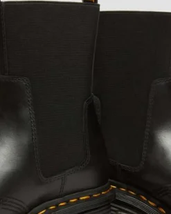 Botas Chelsea Corran de piel Atlas con tacón in Negro