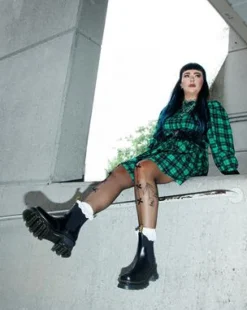 Botas Chelsea Corran de piel Atlas con tacón in Negro