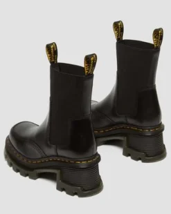 Botas Chelsea Corran de piel Atlas con tacón in Negro