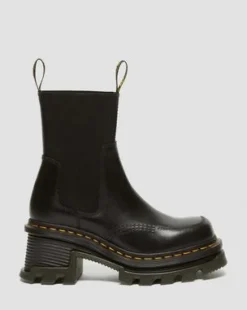 Botas Chelsea Corran de piel Atlas con tacón in Negro