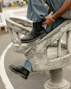 Botas Chelsea 2976 de piel Ambassador in Negro