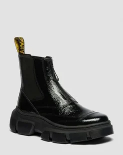 Botas Chelsea DMXL de piel Distressed Patent in Negro