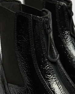 Botas Chelsea DMXL de piel Distressed Patent in Negro