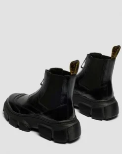 Botas Chelsea DMXL de piel Distressed Patent in Negro