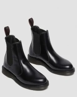 Botas Chelsea Flora de piel Smooth in Negro