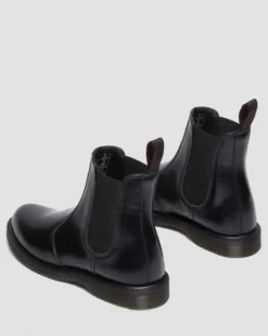 Botas Chelsea Flora de piel Smooth in Negro
