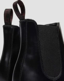 Botas Chelsea Flora de piel Smooth in Negro