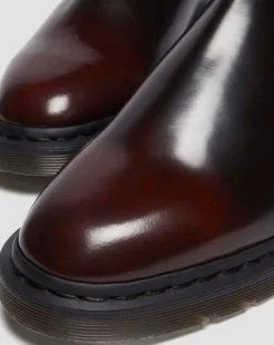 Botas Chelsea Graeme de piel Arcadia in Rojo Cereza