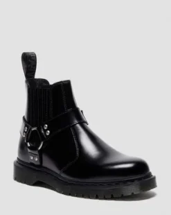 BOTAS CHELSEA 2976 HARNESS DE PIEL ANALINE in Negro