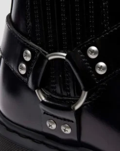 BOTAS CHELSEA 2976 HARNESS DE PIEL ANALINE in Negro