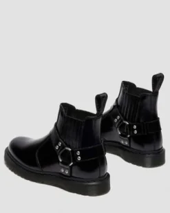 BOTAS CHELSEA 2976 HARNESS DE PIEL ANALINE in Negro