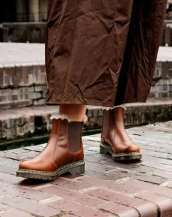 Botas Chelsea 2976 Leonore Con Forro Sintético in Caramelo