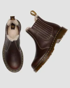 Botas Chelsea 2976 Leonore II de piel Grizzly con forro sintético in Marrón Oscuro